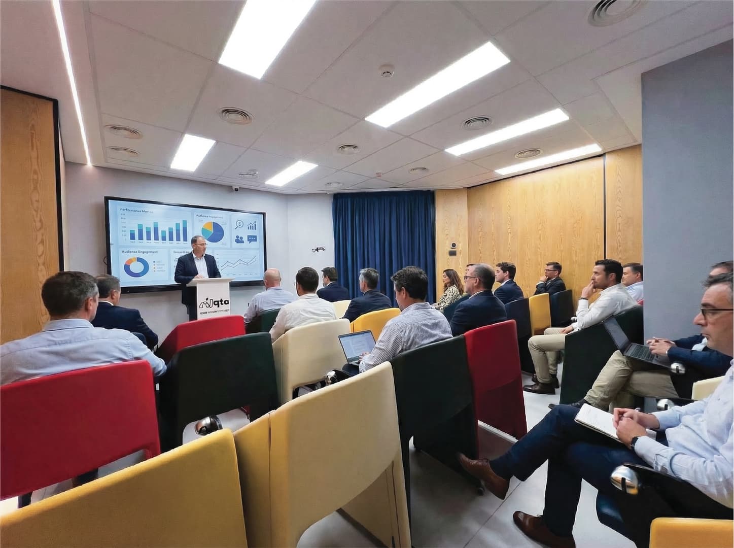 Stage Room - live presentation with audience